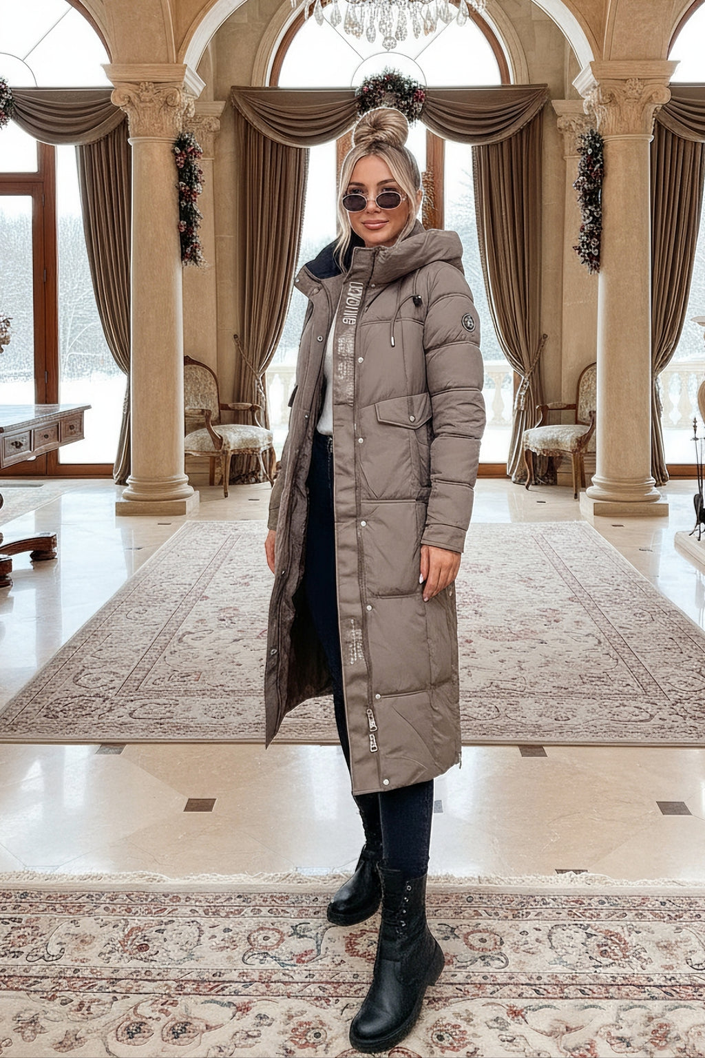 Damvinterjacka modell Monique beige