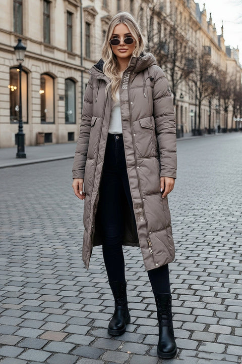 Dame Vinterjakke model Monique beige