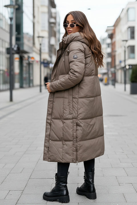 Dame Vinterjakke model Monique beige