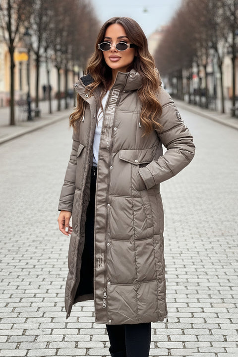 Dame Vinterjakke model Monique beige