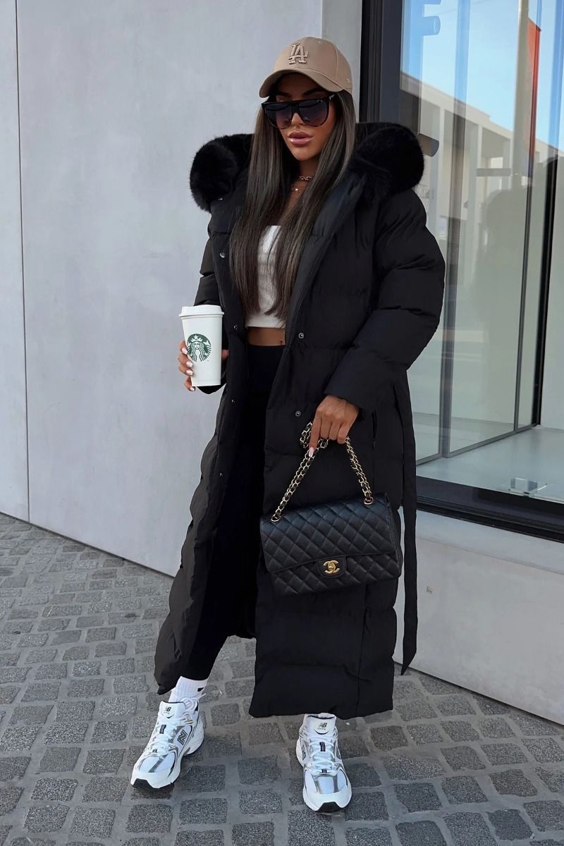 Damvinterjacka modell Diva - Svart