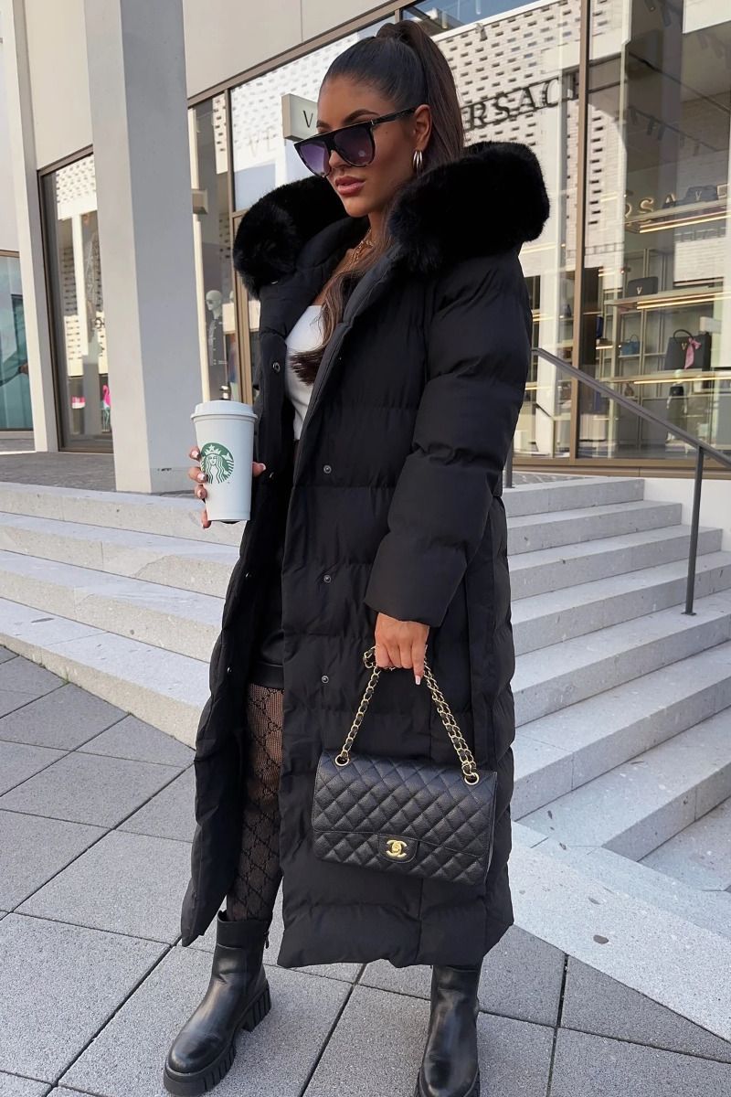 Damvinterjacka modell Diva - Svart