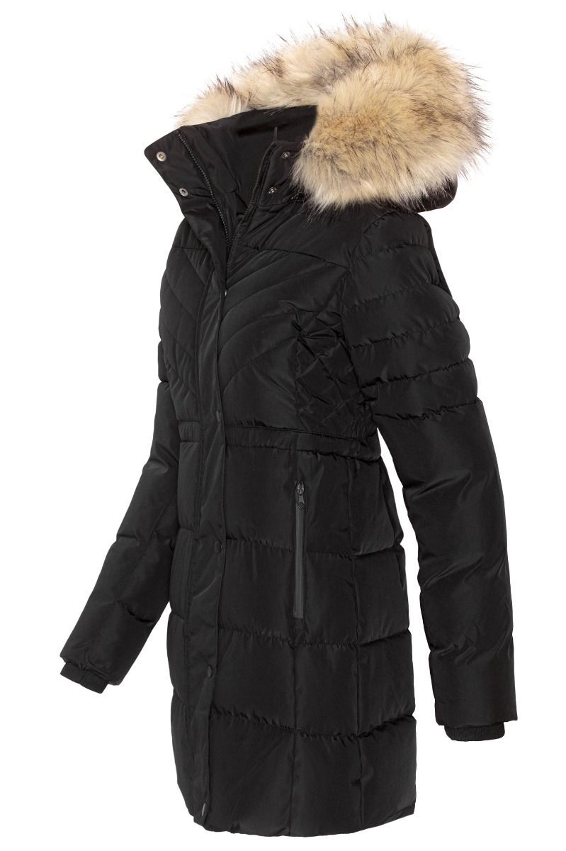 Damvinterjacka modell Alaska med stor päls