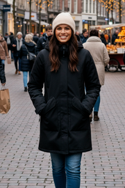 Dame Vinterjakke Mabel i Sort