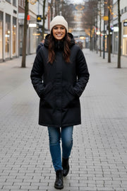 Dame Vinterjakke Mabel i Sort
