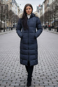 Dame Vinterjakke med aftagelig fake fur Pels model Rom
