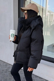 Dame vinterjakke model Fila i sort
