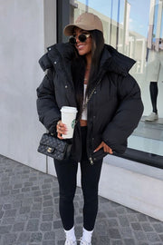 Dame vinterjakke model Fila i sort