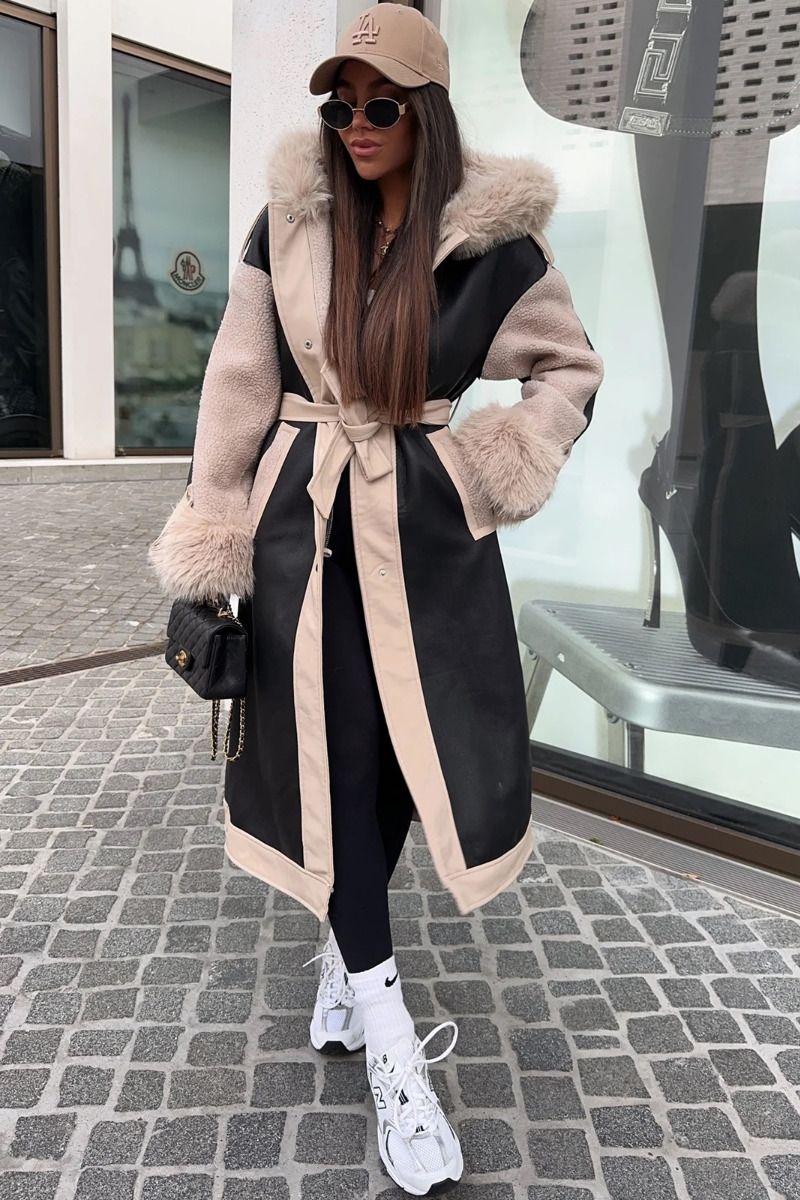 Damvinterjacka, modell Krystina, svart