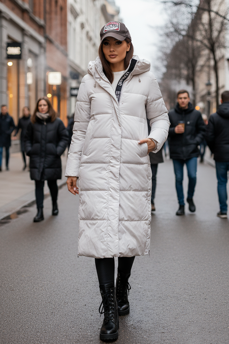 Dam Vinterjacka modell Lorica Off White