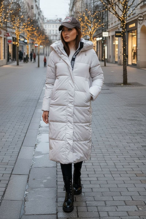 Dame Vinterjakke model Lorica Off White