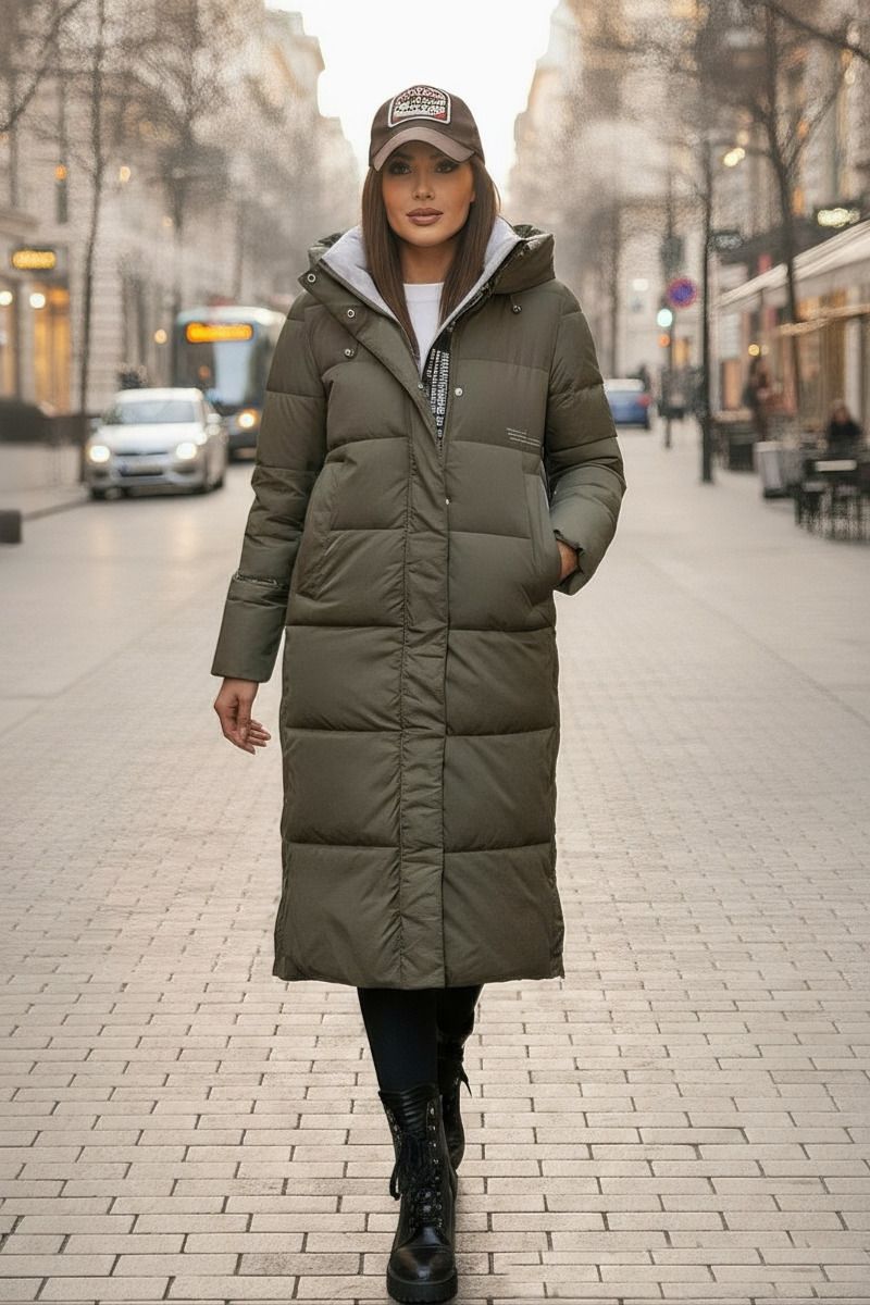 Damvinterjacka modell Lorica Oliv
