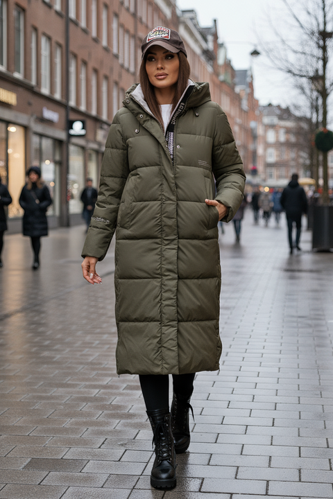 Dame Vinterjakke model Lorica Oliven
