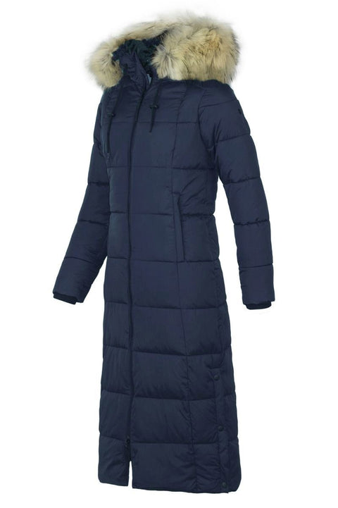 Dame Vinterjakke med aftagelig fake fur Pels model Rom