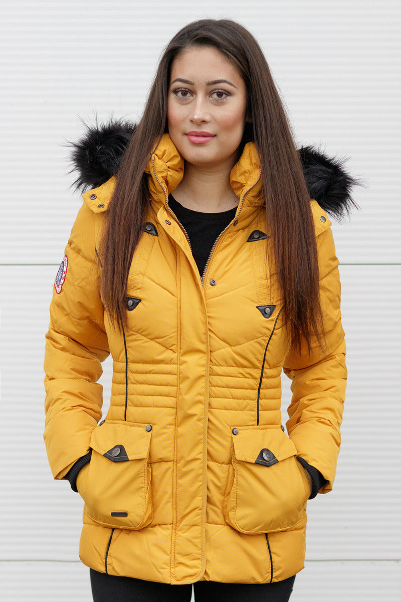 Vanilla vinter jakke Gul