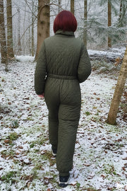 Jumpsuit - Dame termo Heldragt i Oliven Grøn