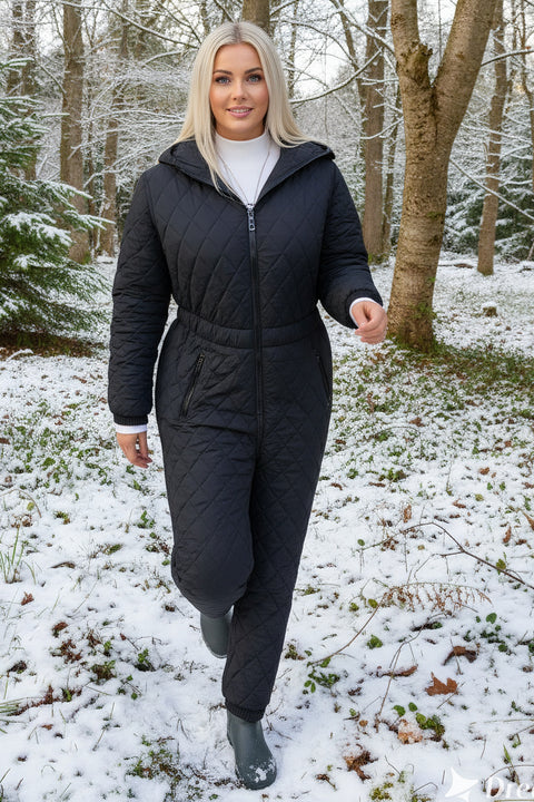 Jumpsuit - Dame termo Heldragt i Sort