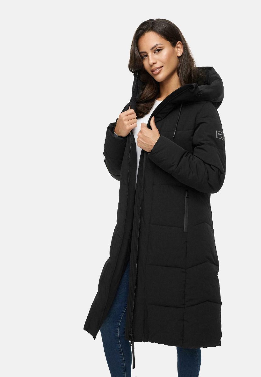 Snygg lång vinterjacka från NAVAHOO - Chokokyss i Svart