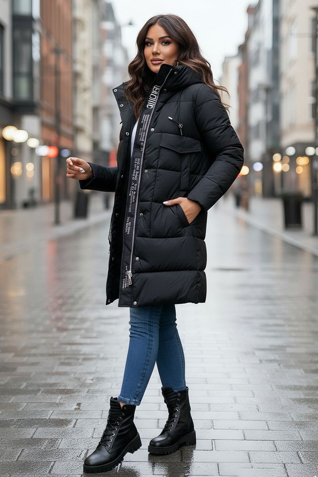 Damvinterjacka modell Selina